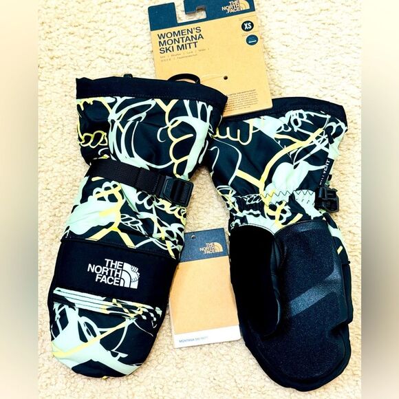 NWT The North Face x Eric Jess Montana Ski Mitts Tnf Black Hands Women’s Sz XS - Picture 1 of 10